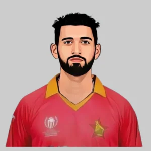 Sikandar Raza batting for Zimbabwe cricket team