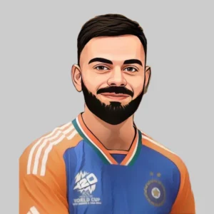 Virat Kohli batting for India in 2025