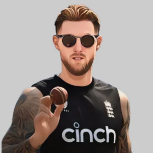 Ben Stokes playing cricket for England