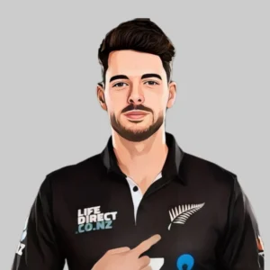 Mitchell Santner New Zealand all rounder profile photo