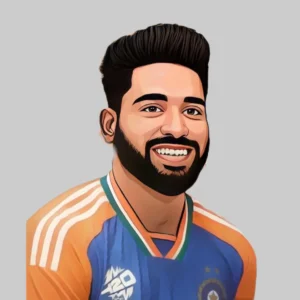 Mohammed Siraj bowling for India in 2025