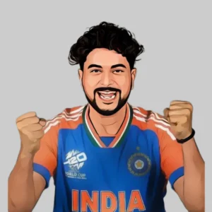 Kuldeep Yadav bowling for India in 2025