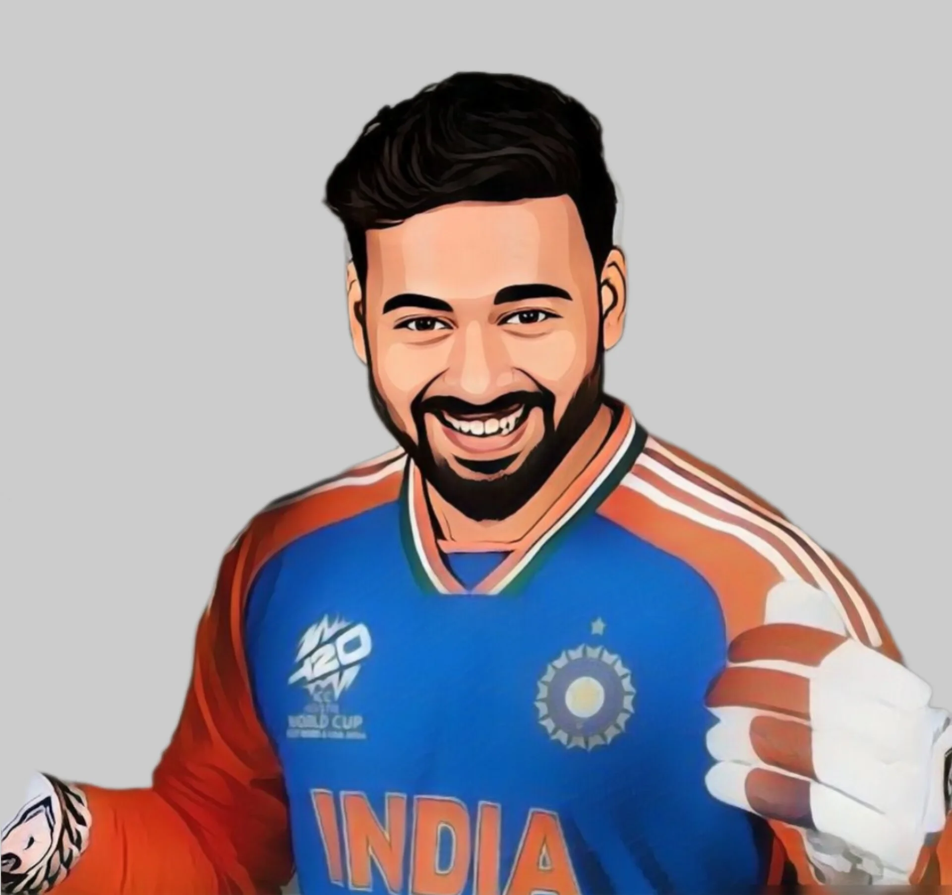 Rishabh Pant keeping wickets and batting for India