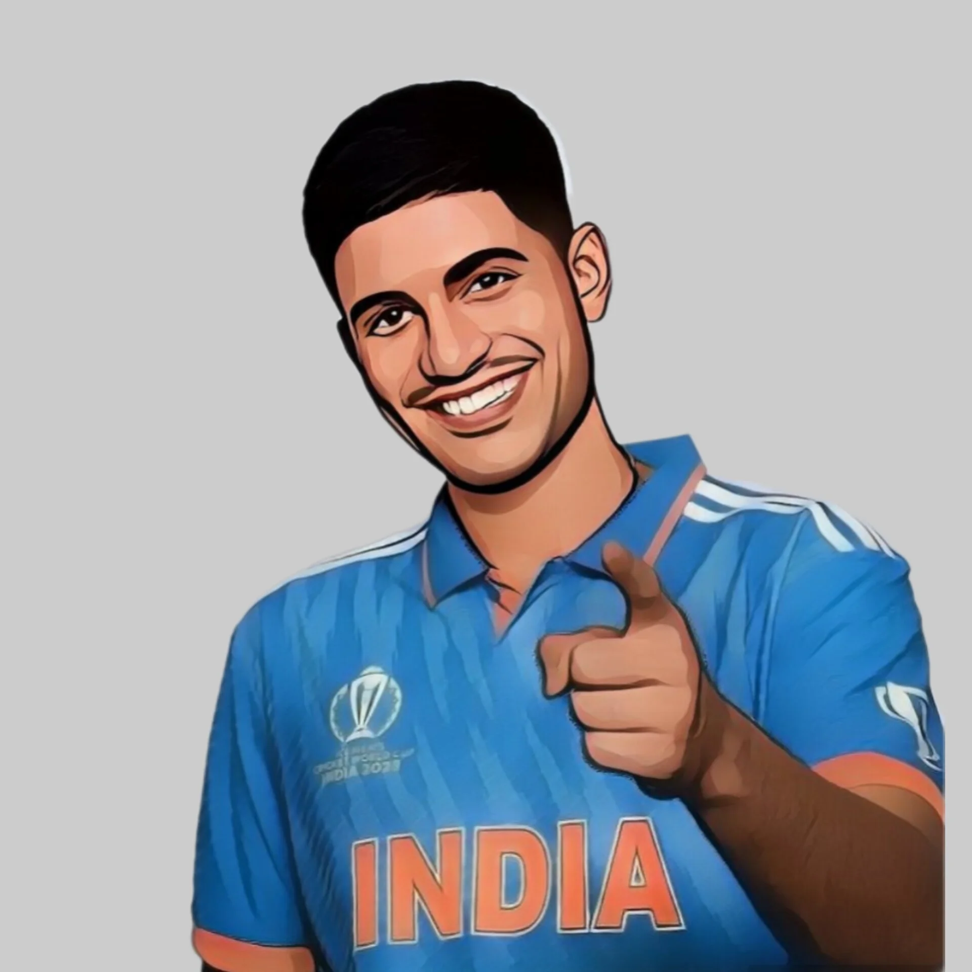 Shubman Gill batting for India in 2025