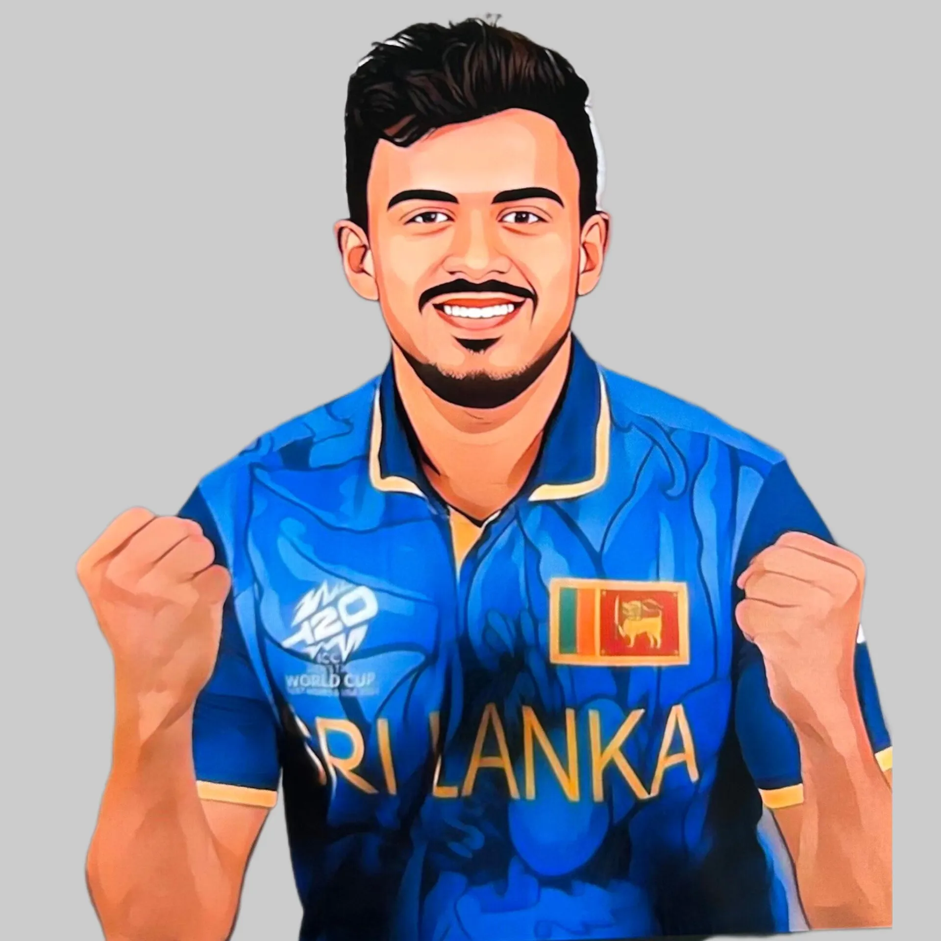 Maheesh Theekshana Sri Lanka cricket team spin bowler profile photo