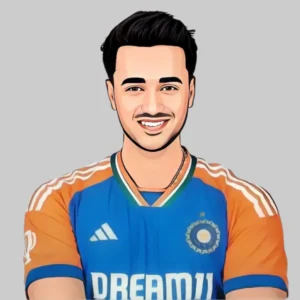 Abhishek Sharma batting for India in 2025