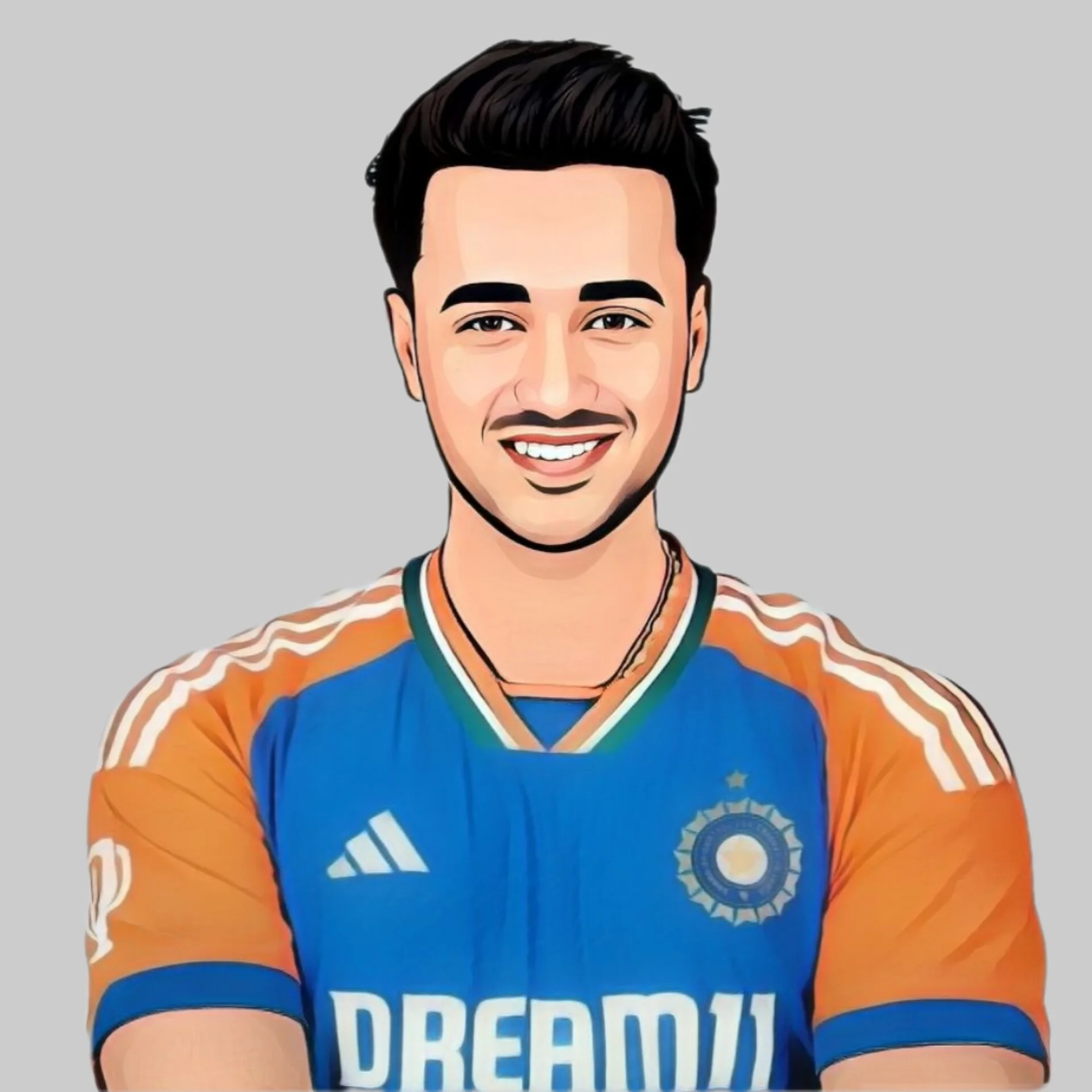 Abhishek Sharma batting for India in 2025