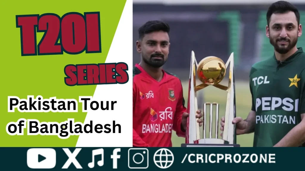 Pakistan cricket team tour of Bangladesh 2025 T20I series schedule