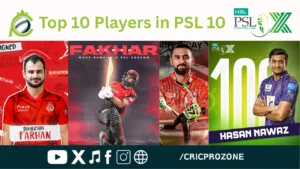 Top 10 highest run-scorers in PSL 10 2025 season