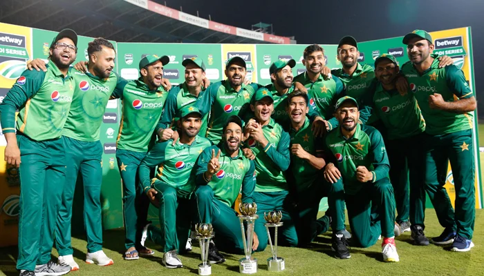 Pakistan cricket team celebrating biggest T20I wins by runs