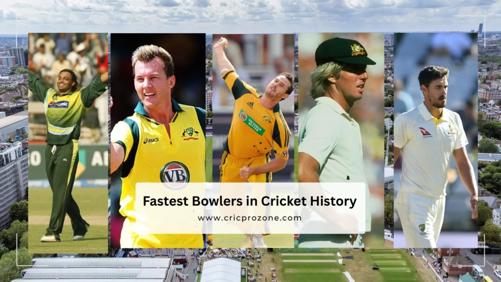 Top 10 fastest bowlers in cricket history with speed records