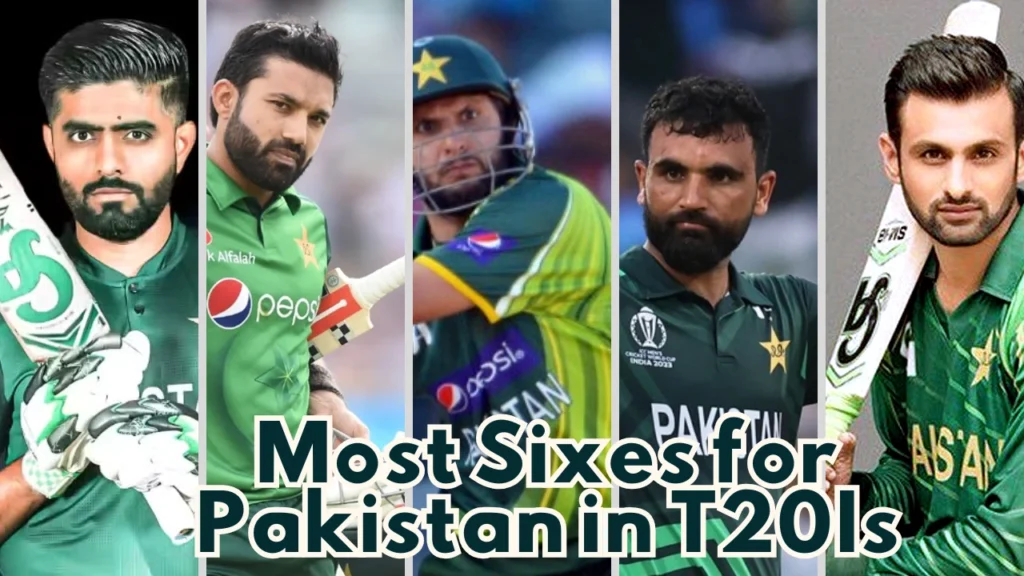 Top Pakistani batsmen with most sixes in T20 internationals – Rizwan, Afridi, Babar and others