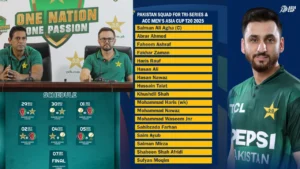 Pakistan cricket team T20 squad for Asia Cup 2025 featuring captain Salman Ali Agha, Shaheen Afridi, and new player Hasan Nawaz