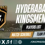 Hyderabad Kingsmen Squad 2026 – Full Players List, Team Preview & Match Schedule