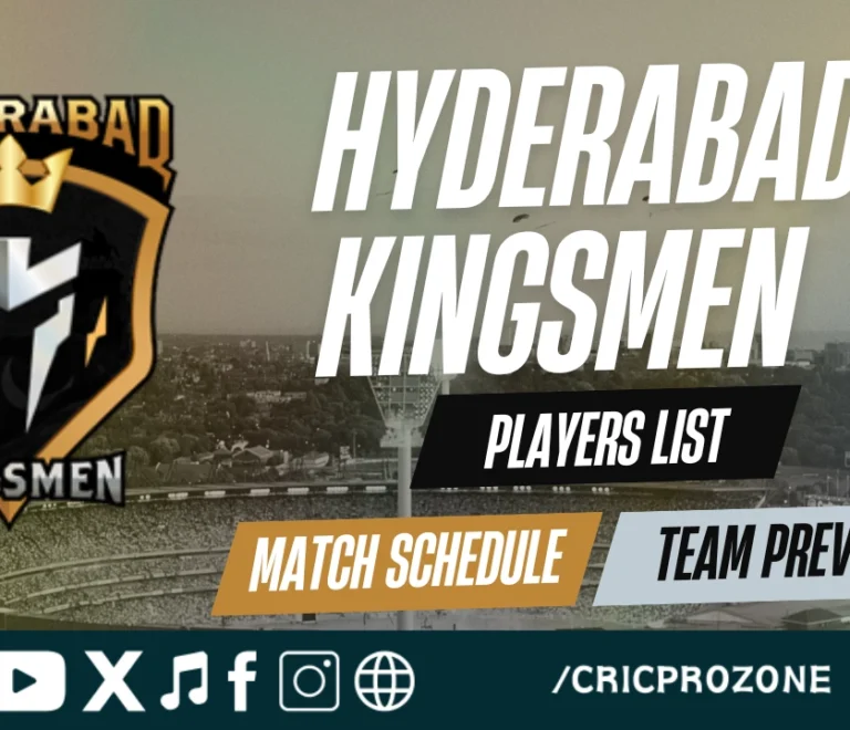 Hyderabad Kingsmen Squad 2026 – Full Players List, Team Preview & Match Schedule