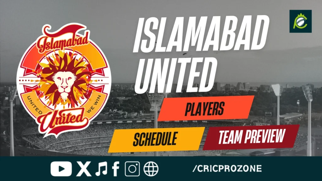 Islamabad United players lineup for PSL 2026