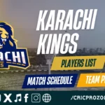 Karachi Kings Squad 2026 – Full Players List, Team Preview & Match Schedule