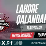 Lahore Qalandars Squad 2026 – Full Players List, Match Schedule & Team Preview