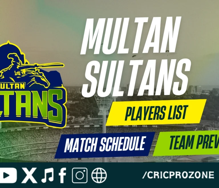 Multan Sultans Squad 2026 – Full Players List, Match Schedule & Team Preview