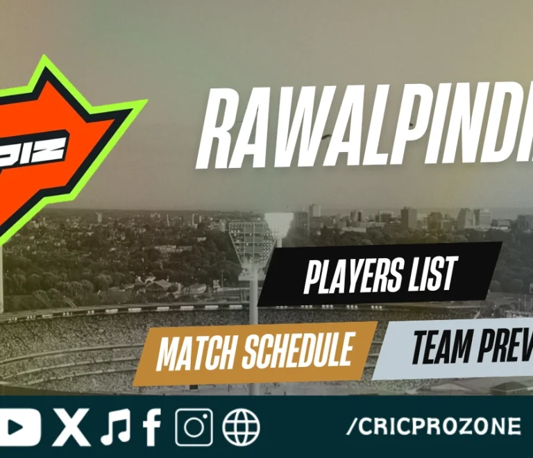Rawalpindiz Squad 2026 – Full Players List, Team Preview & Match Schedule