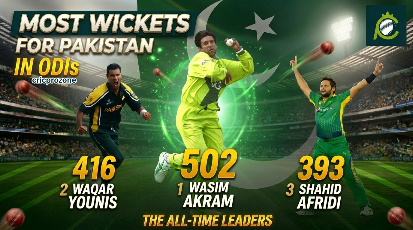 Top 15 Pakistani bowlers with most ODI wickets – Wasim Akram leads with 502 wickets